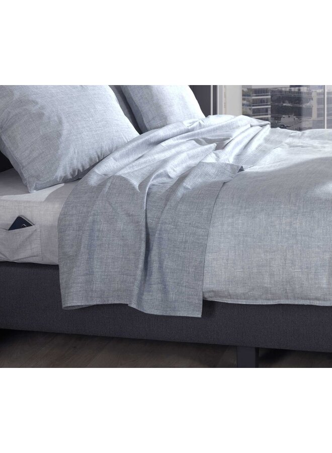 ZO! Home Laken Lino Denim Blauw - Katoen