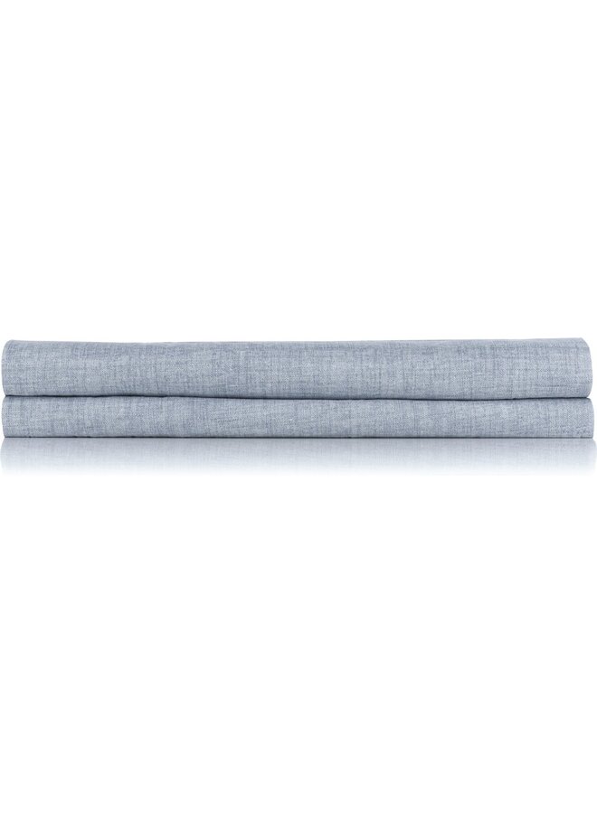ZO! Home Laken Lino Denim Blauw - Katoen