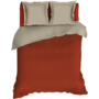 Romanette Lakenset Uni Comtesse Rooibos/Zand - Flanel