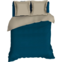 Romanette Lakenset Uni Comtesse Teal/Zand - Flanel