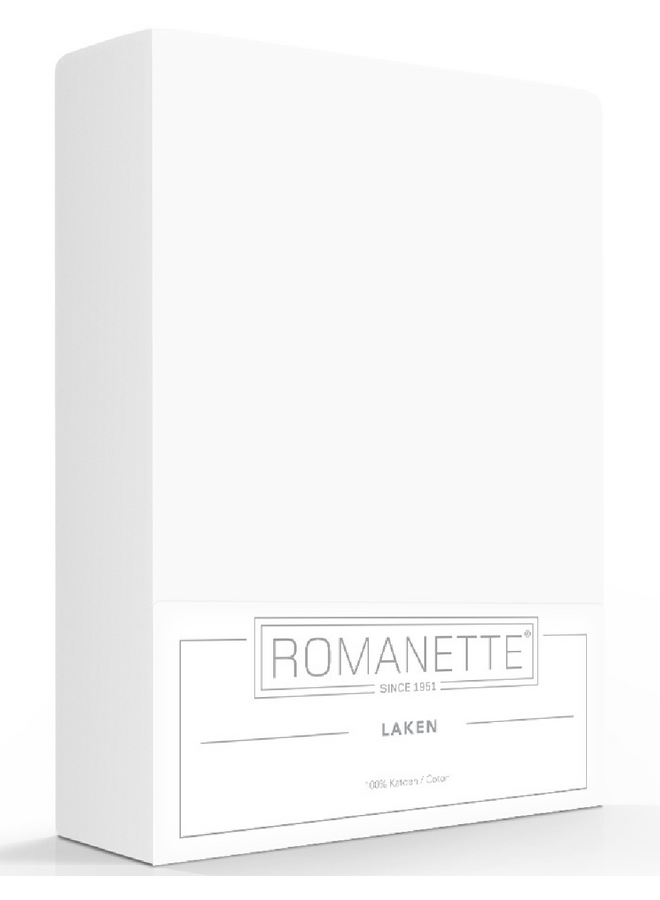 Romanette Laken Wit - Katoen