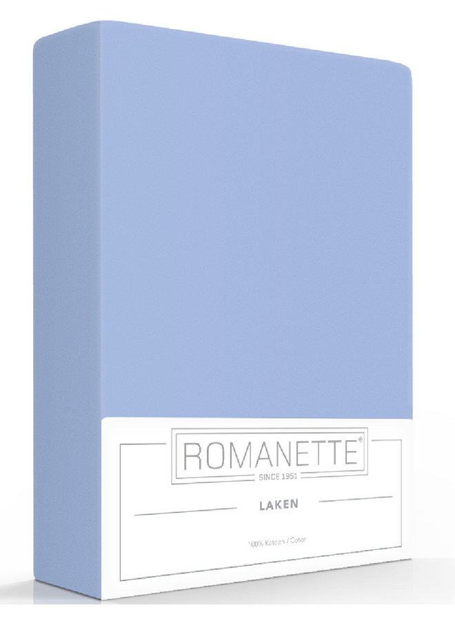 Romanette Laken Blauw - Katoen