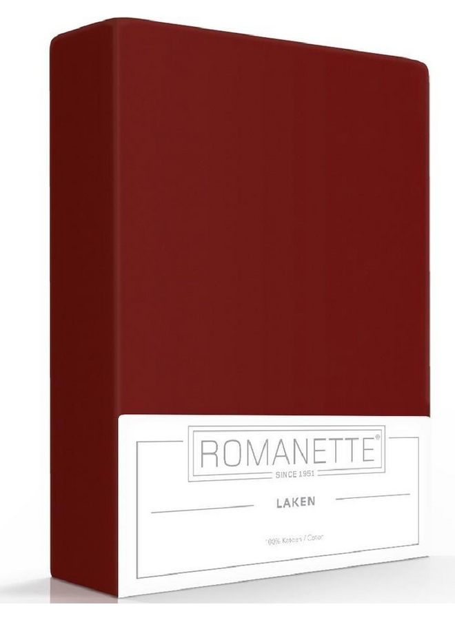 Romanette Laken Bordo - Katoen