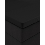 Dreamhouse Hoeslaken Topper Zwart - Dubbel Jersey