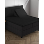 Dreamhouse Hoeslaken Splittopper Zwart - Dubbel Jersey