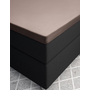 Primaviera Deluxe Hoeslaken Topper Taupe - Katoensatijn