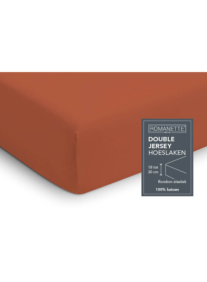 Romanette Hoeslaken Oranje - Dubbel Jersey
