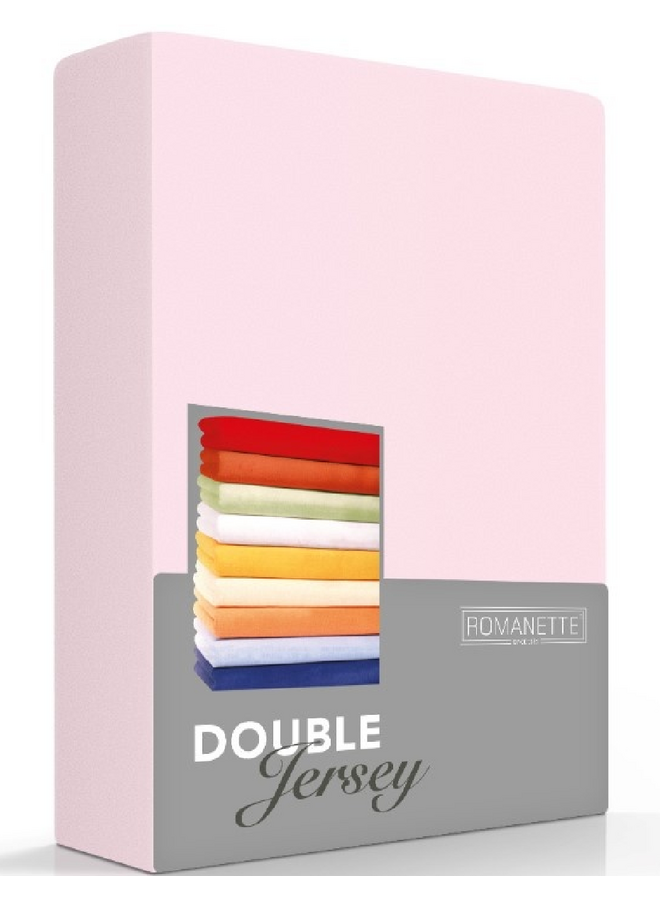 Romanette Hoeslaken Roze - Dubbel Jersey