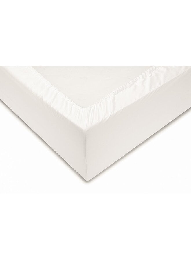 ZO! Home Hoeslaken Creme - Katoensatijn