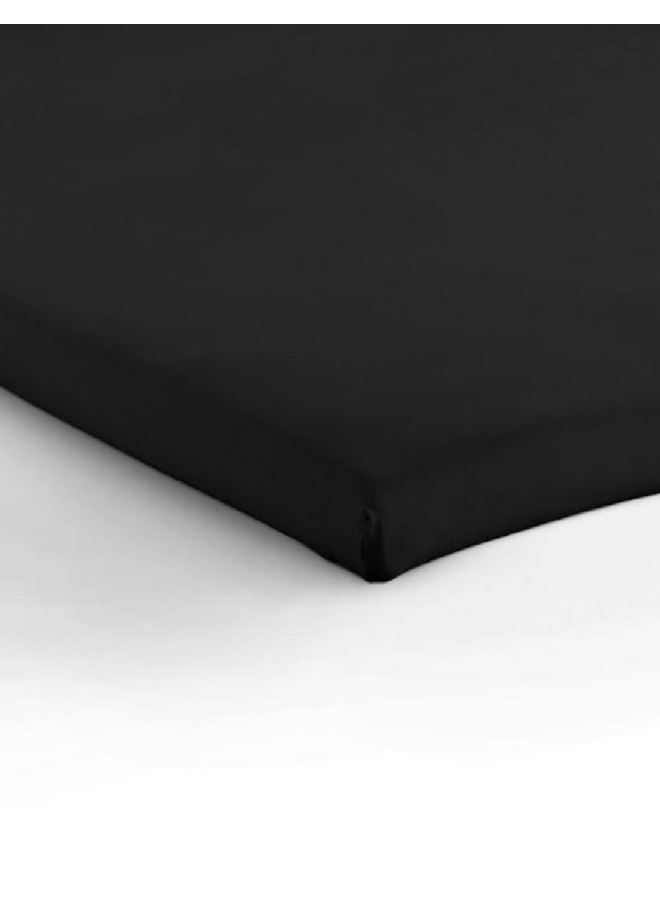 Hoeslaken Topper Zwart - Jersey
