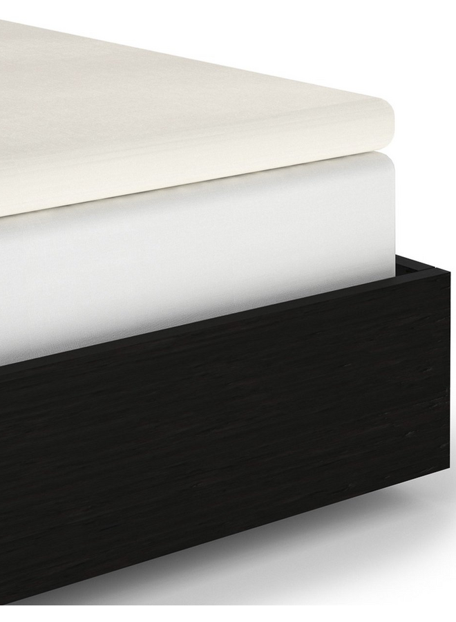 Heckett & Lane Hoeslaken Topper Ivoor - Katoensatijn