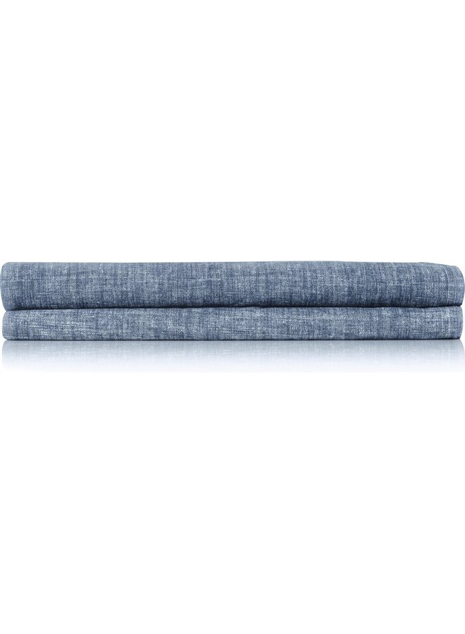 ZO! Home Laken Lino Blauw - Katoen