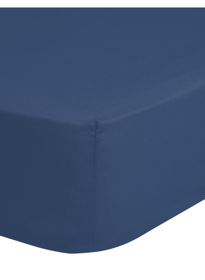 Hoeslaken Denim Blauw - Katoen