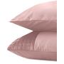 Sleeptime Kussenslopen Velvet Band Roze - Set Van 2 - 60x70 - Microvezel