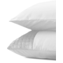 Sleeptime Kussenslopen Velvet Band Wit - Set Van 2 - 60x70 - Microvezel