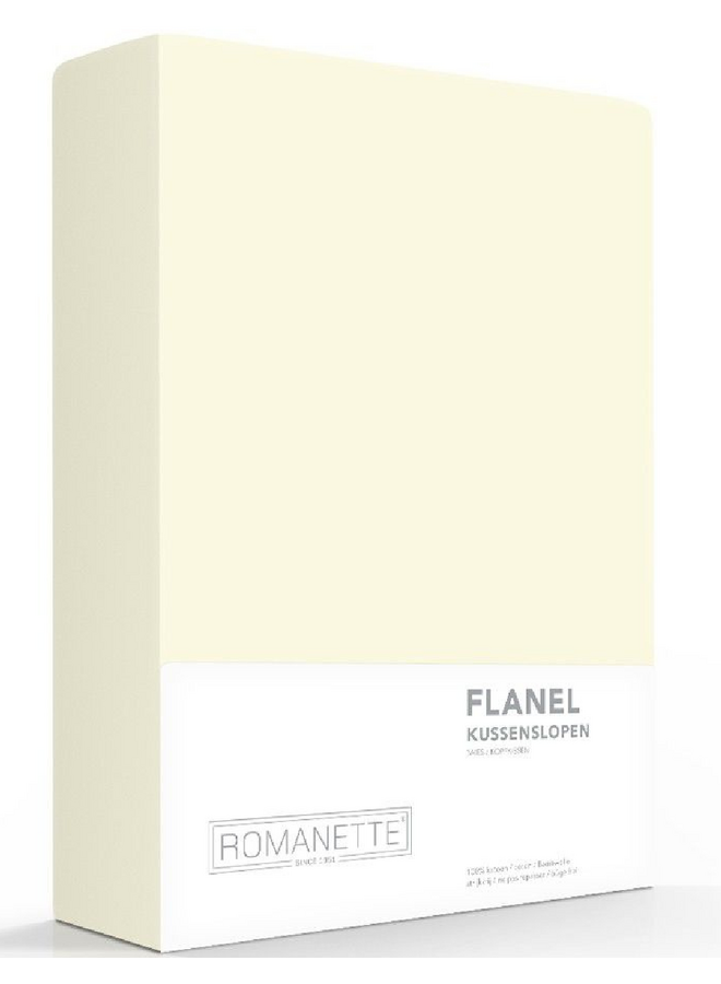 Kussenslopen Creme - Set Van 2 - Flanel