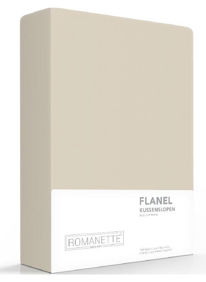 Kussenslopen Zand - Set Van 2 - Flanel