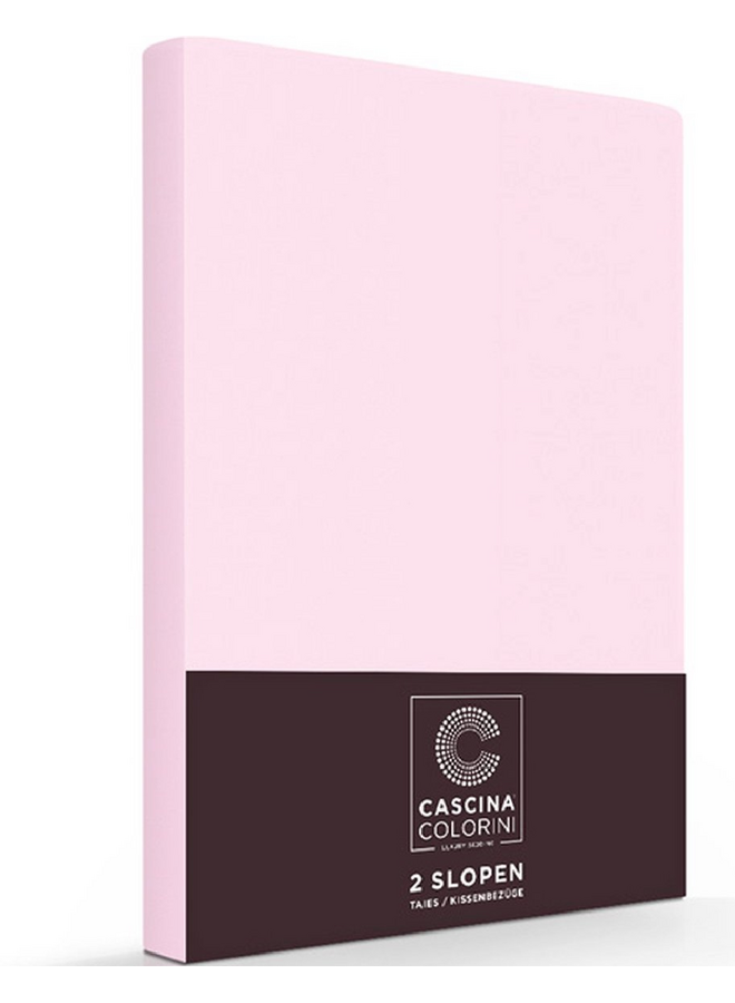 Kussenslopen Roze - Set Van 2 - Egyptisch Percale Katoen