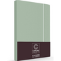 Cascina Colorini Kussenslopen Divina Groen/Wit - Set Van 2 - Egyptisch Percale Katoen