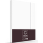 Cascina Colorini Kussenslopen Divina Wit/Antraciet - Set Van 2 - Egyptisch Percale Katoen