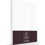 Cascina Colorini Kussenslopen Divina Wit/Blauw- Set Van 2 - Egyptisch Percale Katoen