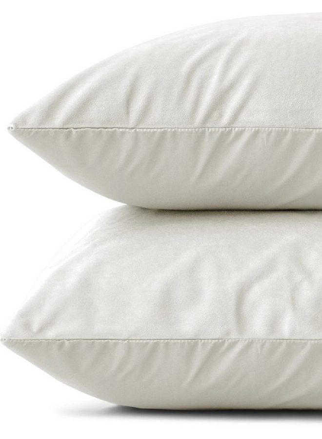 Kussenslopen Creme - Set Van 2 - Velvet