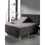 Home Care Hoeslaken Splittopper Grijs - Percale Katoen