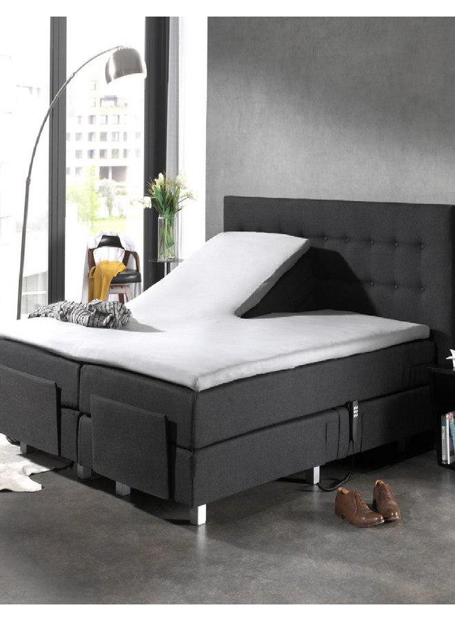 Home Care Hoeslaken Splittopper Wit - Percale Katoen