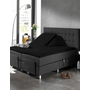 Home Care Hoeslaken Splittopper Zwart - Jersey