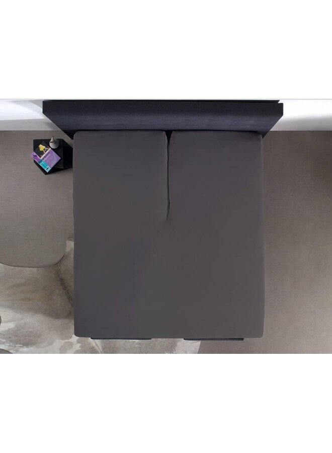 Home Care Hoeslaken Splittopper Antraciet - Jersey