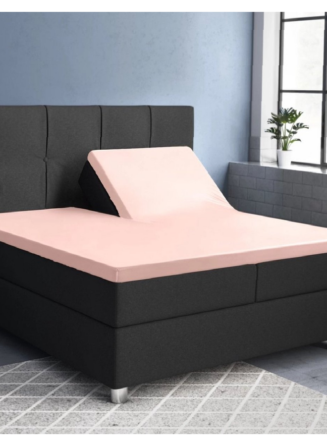 Primaviera Deluxe Hoeslaken Splittopper Roze - Katoensatijn