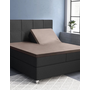 Primaviera Deluxe Hoeslaken Splittopper Taupe - Katoensatijn