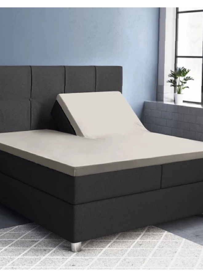 Primaviera Deluxe Hoeslaken Splittopper Creme - Katoensatijn