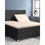 Primaviera Deluxe Hoeslaken Splittopper Zand - Katoensatijn
