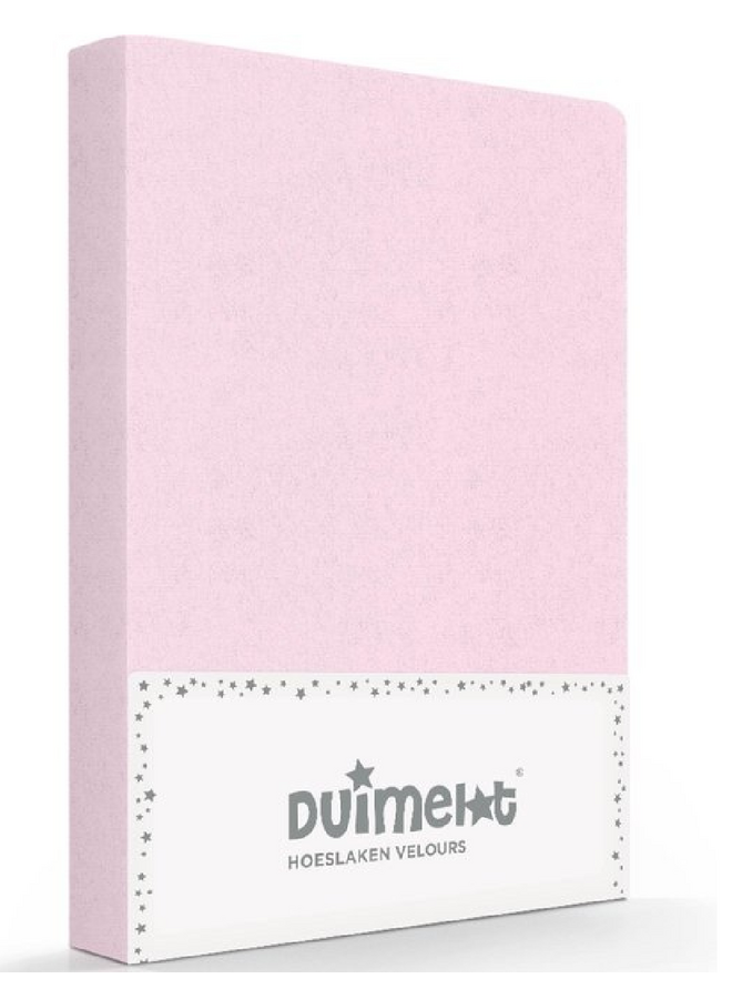 Hoeslaken Kinderbed Roze - Velours