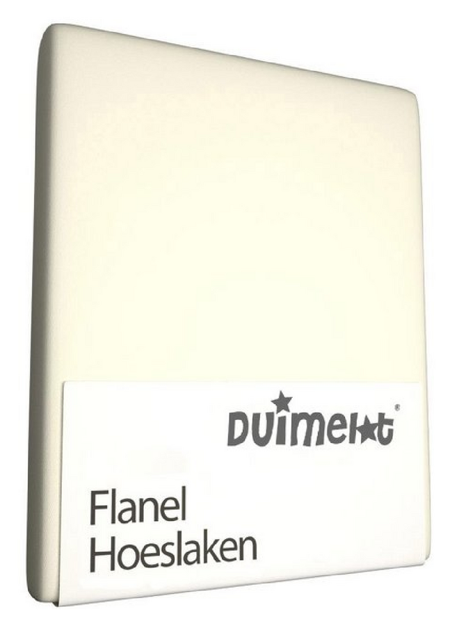 Duimelot Hoeslaken Kinderbed Creme - Flanel
