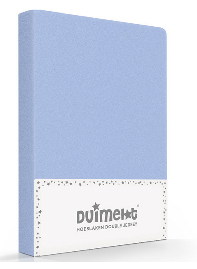 Hoeslaken Kinderbed Blauw - Dubbel Jersey