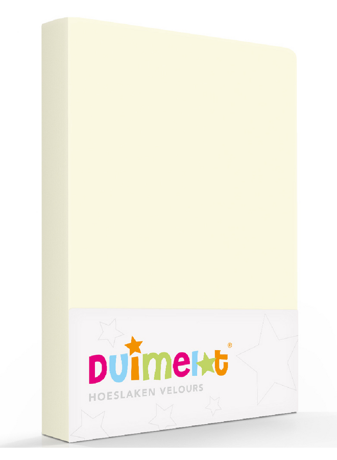 Hoeslaken Kinderbed Creme - Velours