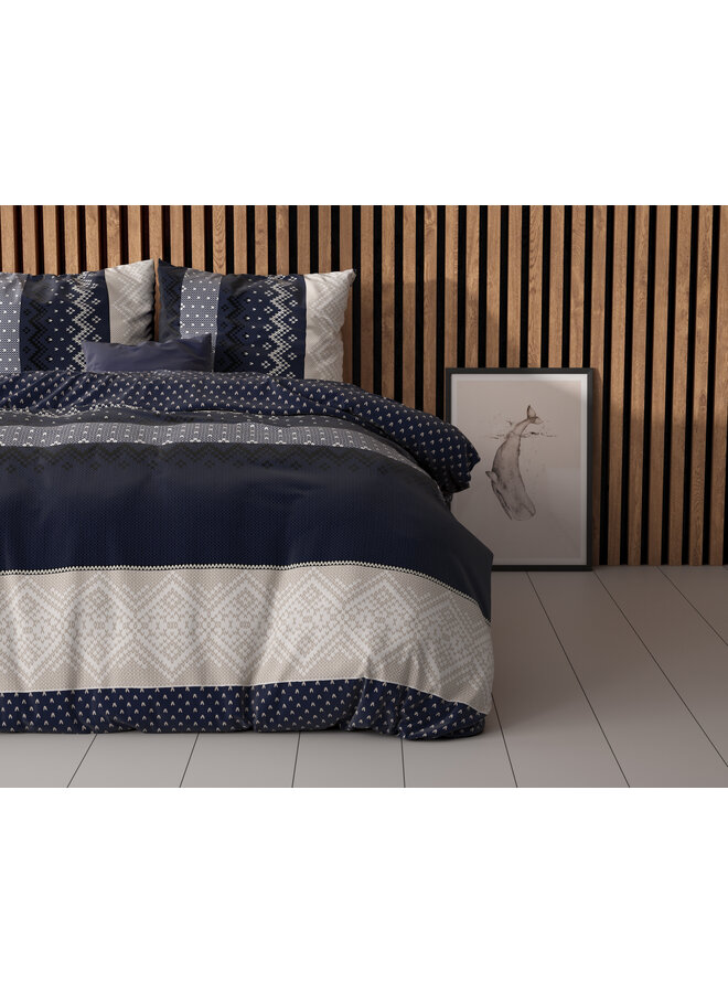 Sleeptime Dekbedovertrek Elisabeth Navy - Blendend Katoen