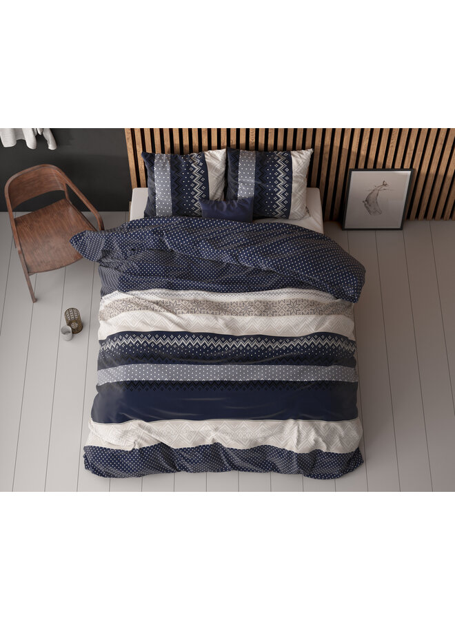 Sleeptime Dekbedovertrek Elisabeth Navy - Blendend Katoen