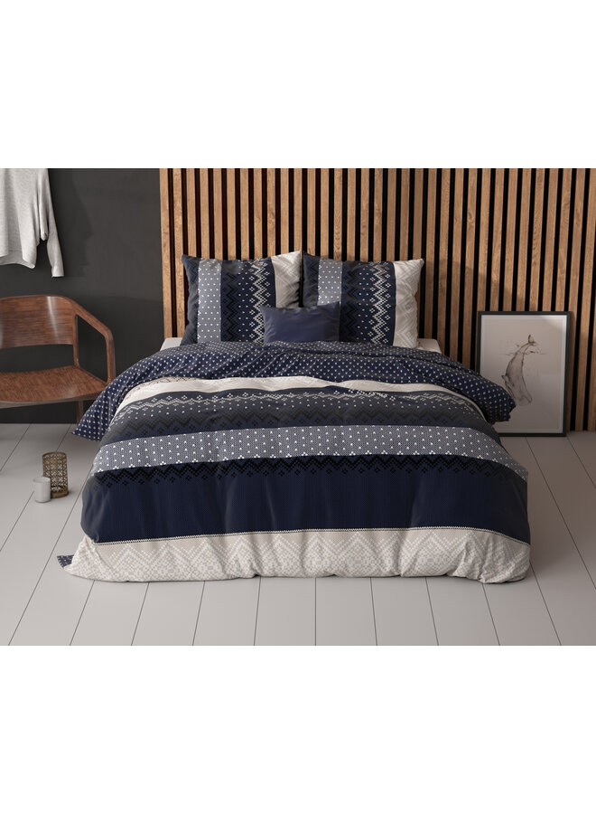 Sleeptime Dekbedovertrek Elisabeth Navy - Blendend Katoen