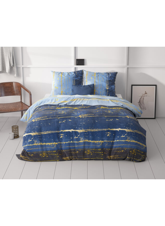 Sleeptime Dekbedovertrek Scratchy Blauw - Blendend Katoen