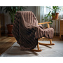 Sleeptime Plaid Rib Rabbit Taupe - Fur