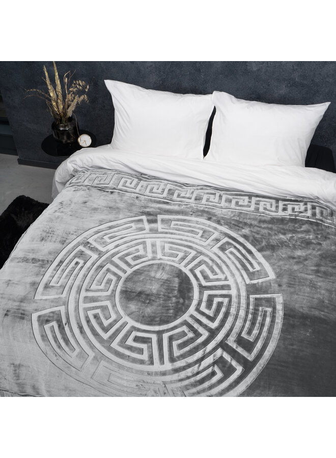 Deken Embossed Zeta Grijs - Polyester