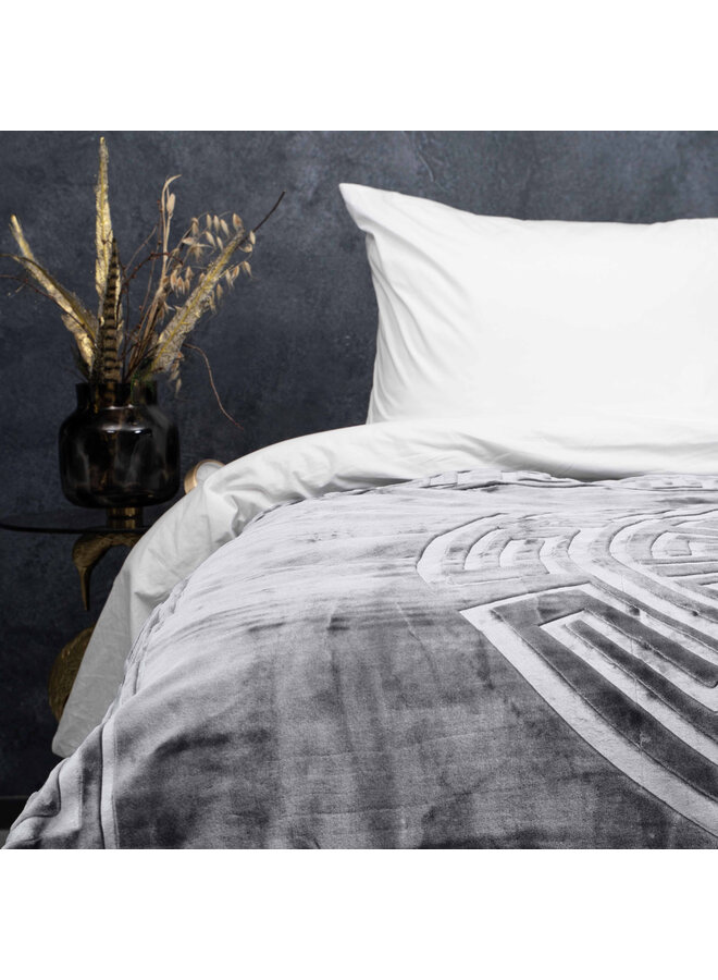 Sleeptime Deken Embossed Zeta Grijs - Polyester