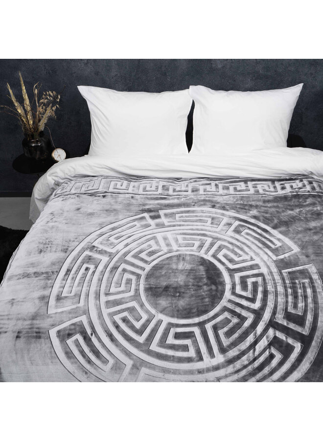 Sleeptime Deken Embossed Zeta Grijs - Polyester