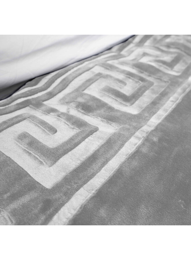 Sleeptime Deken Embossed Zeta Grijs - Polyester