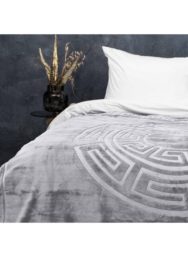 Sleeptime Deken Embossed Zeta Grijs - Polyester