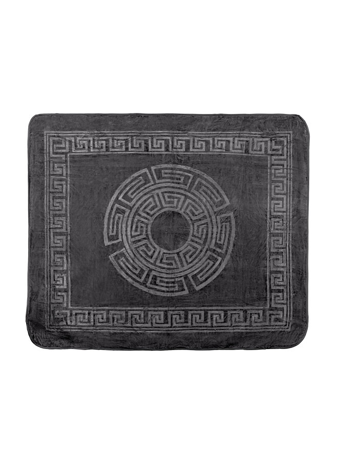 Sleeptime Deken Embossed Zeta Antraciet - Polyester