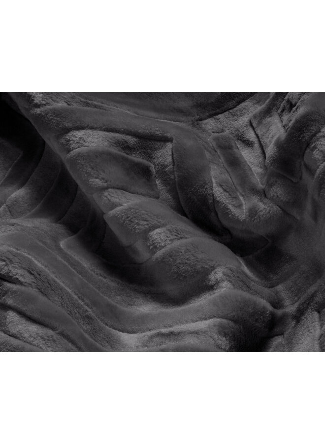Sleeptime Deken Embossed Zeta Antraciet - Polyester